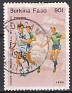 Burkina Faso 1985 Sports 90 F Multicolor Scott 693. Burkina Faso 1985 Scott 693 Futbol. Uploaded by susofe